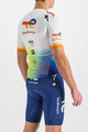 SPORTFUL Cyklistický dres s krátkym rukávom - TOTAL ENERGIES BOMBER - biela/viacfarebná