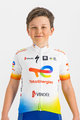 SPORTFUL Cyklistický dres s krátkym rukávom - TOTAL ENERGIES KIDS - biela/viacfarebná