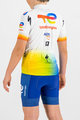 SPORTFUL Cyklistický dres s krátkym rukávom - TOTAL ENERGIES KIDS - biela/viacfarebná