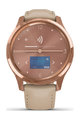 GARMIN smart hodinky - VIVOMOVE LUXE 18K ROSE GOLD - ružová/zlatá/béžová