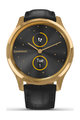GARMIN smart hodinky - VIVOMOVE LUXE 24K GOLD - čierna/zlatá