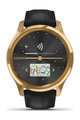 GARMIN smart hodinky - VIVOMOVE LUXE 24K GOLD - čierna/zlatá
