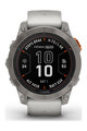 GARMIN smart hodinky - FENIX 7 PRO SAPPHIRE SOLAR - šedá/oranžová