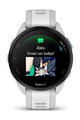 GARMIN smart hodinky - FORERUNNER 165 MUSIC - šedá/biela