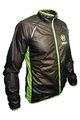 HAVEN Cyklistická vetruodolná bunda - ULTRALIGHT - čierna/zelená