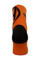 HAVEN Cyklistické ponožky klasické - LITE SILVER NEO 2PAK - oranžová/čierna