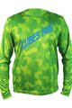 HAVEN Cyklistický dres s dlhým rukávom letný - CUBES NEO LONG - zelená