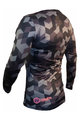 HAVEN Cyklistický dres s dlhým rukávom letný - PEARL NEO LONG - čierna/ružová