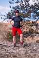 HAVEN Cyklistické nohavice krátke bez trakov - SINGLETRAIL WMS - červená