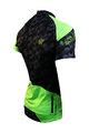 HAVEN Cyklistický dres s krátkym rukávom - SINGLETRAIL - čierna/zelená