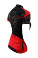 HAVEN Cyklistický dres s krátkym rukávom - SINGLETRAIL WOMEN - čierna/červená