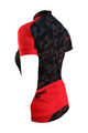 HAVEN Cyklistický dres s krátkym rukávom - SINGLETRAIL WOMEN - čierna/červená