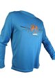 HAVEN Cyklistický dres s dlhým rukávom letný - NAVAHO II LONG - modrá/oranžová