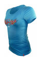 HAVEN Cyklistický dres s krátkym rukávom - AMAZON II SHORT - modrá/ružová