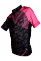 HAVEN Cyklistický dres s krátkym rukávom - SINGLETRAIL KID - čierna/ružová