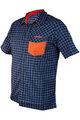 HAVEN košeľa - AGNESS SLIMFIT - oranžová/modrá