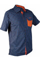 HAVEN košeľa - AGNESS SLIMFIT - oranžová/modrá