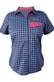 HAVEN košeľa - AGNESS SLIMFIT - modrá/ružová