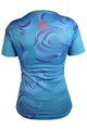 HAVEN Cyklistický dres s krátkym rukávom - ENERGY CRAZY SHORT - modrá
