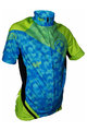 HAVEN Cyklistický dres s krátkym rukávom - SINGLETRAIL KID - modrá/zelená