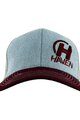 HAVEN Cyklistická čiapka - TRUCKER - šedá/červená