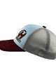 HAVEN Cyklistická čiapka - TRUCKER - šedá/červená