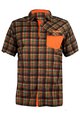 HAVEN košeľa - AGNESS SLIMFIT - oranžová/zelená