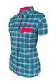 HAVEN košeľa - AGNESS SLIMFIT - modrá/ružová