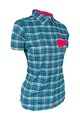HAVEN košeľa - AGNESS SLIMFIT - modrá/ružová