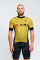 BONAVELO Cyklistický dres s krátkym rukávom - VISMA 2025 - žltá/čierna