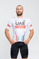 BONAVELO Cyklistický dres s krátkym rukávom - UAE 2024 - biela/červená