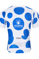 BONAVELO Cyklistický krátky dres a krátke nohavice - LA VUELTA - biela/čierna/modrá