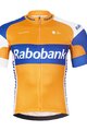 BONAVELO Cyklistický dres s krátkym rukávom - RABOBANK - oranžová/modrá