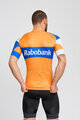 BONAVELO Cyklistický dres s krátkym rukávom - RABOBANK - oranžová/modrá