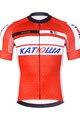 BONAVELO Cyklistický dres s krátkym rukávom - KATUSHA - červená/biela