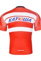 BONAVELO Cyklistický dres s krátkym rukávom - KATUSHA - červená/biela