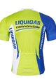 BONAVELO Cyklistický dres s krátkym rukávom - LIQUIGAS CANNONDALE - modrá/zelená/biela