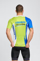 BONAVELO Cyklistický dres s krátkym rukávom - LIQUIGAS CANNONDALE - modrá/zelená/biela
