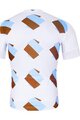 BONAVELO Cyklistický dres s krátkym rukávom - AG2R LA MONDIALE - biela/modrá