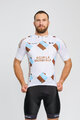 BONAVELO Cyklistický dres s krátkym rukávom - AG2R LA MONDIALE - biela/modrá