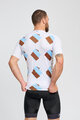 BONAVELO Cyklistický dres s krátkym rukávom - AG2R LA MONDIALE - biela/modrá