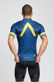 BONAVELO Cyklistický dres s krátkym rukávom - AQUA BLUE - modrá/zlatá