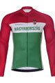 BONAVELO Cyklistická zateplená bunda - HUNGARY WINTER - červená/zelená
