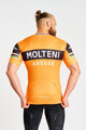 BONAVELO Cyklistický dres s krátkym rukávom - MOLTENI ARCORE - oranžová