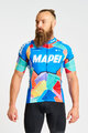 BONAVELO Cyklistický dres s krátkym rukávom - MAPEI - modrá/viacfarebná