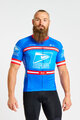 BONAVELO Cyklistický dres s krátkym rukávom - US POSTAL - modrá