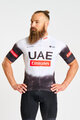 BONAVELO Cyklistický dres s krátkym rukávom - UAE 2025 - biela/čierna