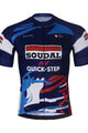 BONAVELO Cyklistický dres s krátkym rukávom - SOUDAL-QUICKSTEP 2025 - modrá/biela