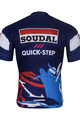 BONAVELO Cyklistický dres s krátkym rukávom - SOUDAL-QUICKSTEP 2025 - modrá/biela