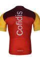 BONAVELO Cyklistický dres s krátkym rukávom - COFIDIS 2025 - červená/žltá